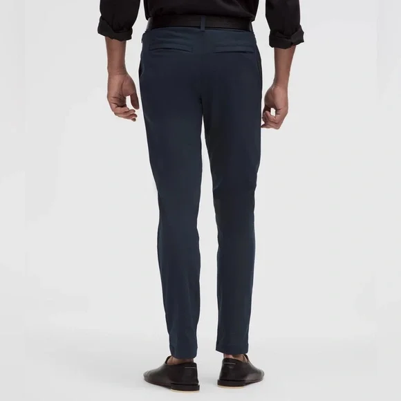 Lululemon men's slim fit golf pants in dark gray /black
